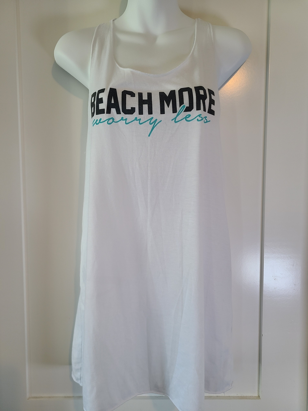 BEACH MORE White Women's Swim Coverup Tank